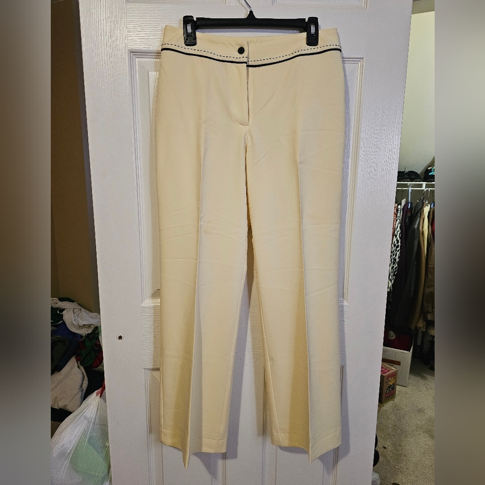 Chapter One Cream Buttery Yellow Pants sz 8